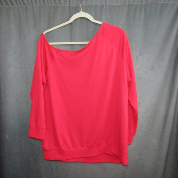 Torrid Magenta Embroidered Off Shoulder Top Womens Size 1X Long Sleeve New Tag - Picture 7 of 12